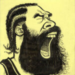 James Harden yelling enthusiastically